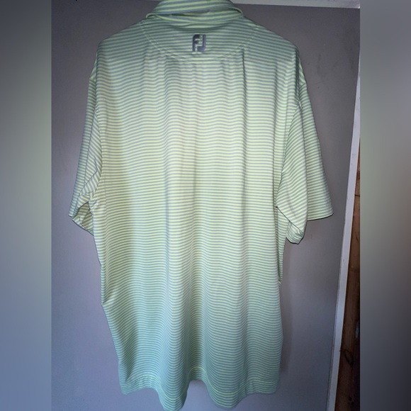 NBW: FootJoy Men’s Golf Polo, size XL, light green & grey, great condition - Picture 3 of 5